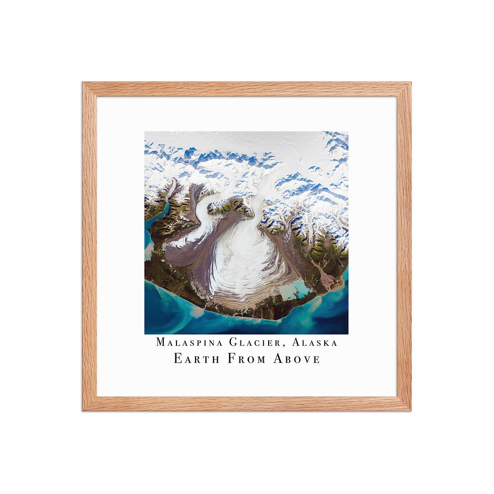 Thumbnail: Malaspina Glacier | Earth From Above | NASA | Framed Space Wall Art