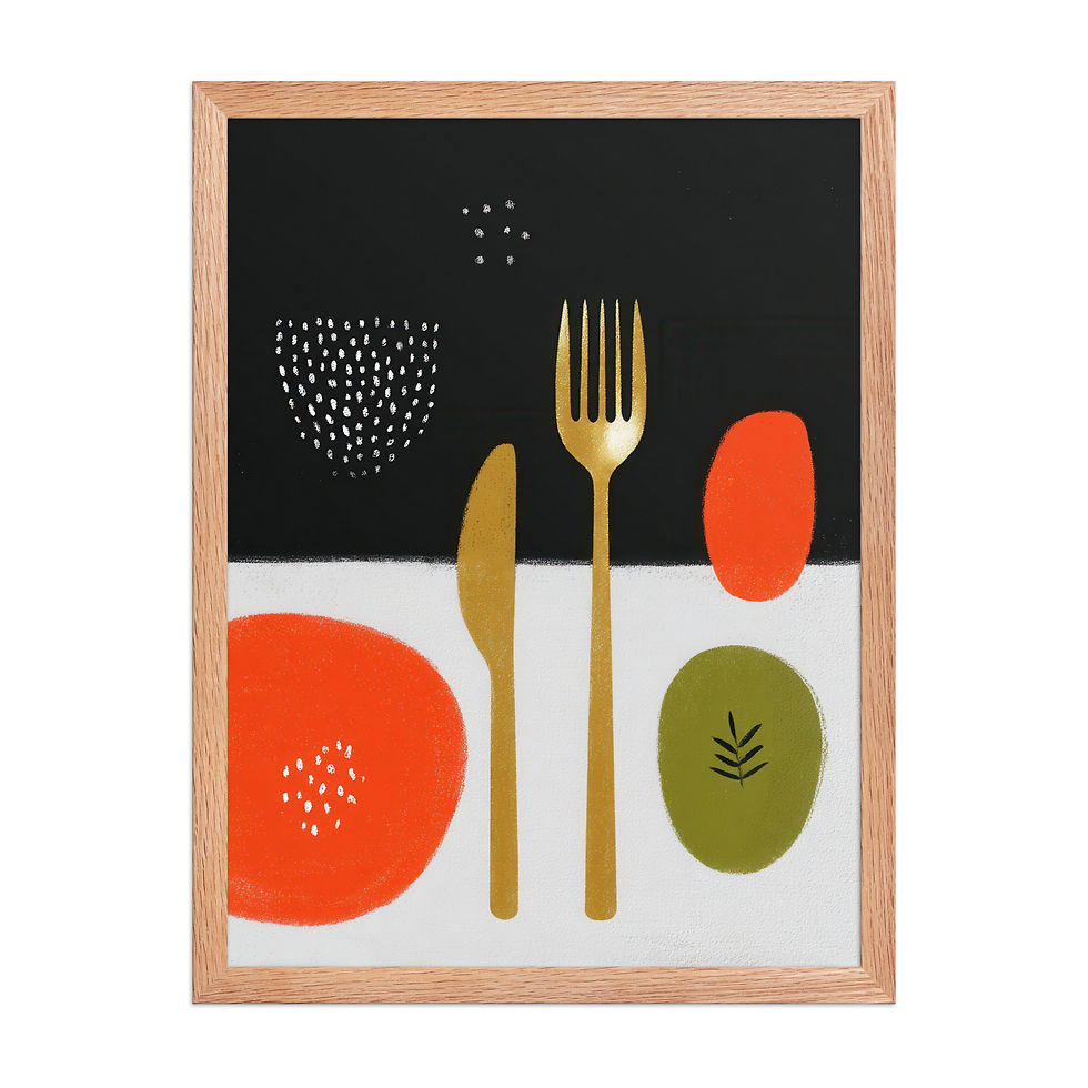 Thumbnail: Kitchen Gouache Inspired  Art Print 