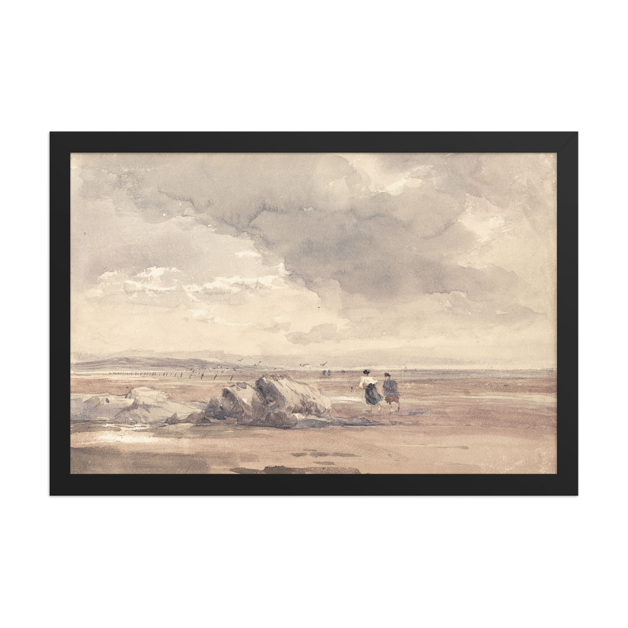 The Coast in Spring Framed Wall Art Print