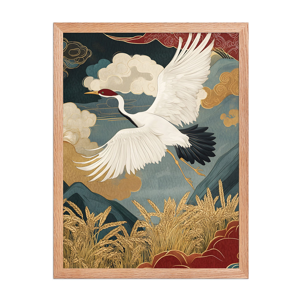 Thumbnail: Crane Flight Over Water