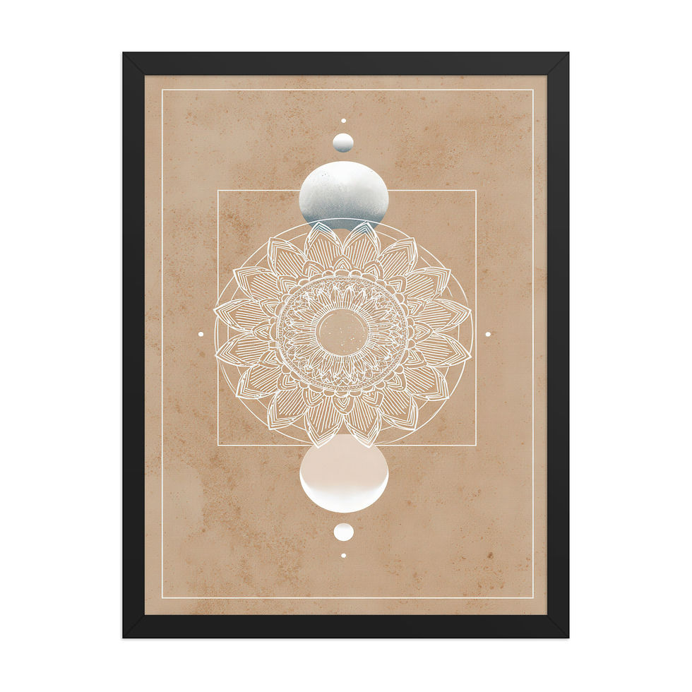 Thumbnail: Framed Boho Art – Cozy Living Room Decor