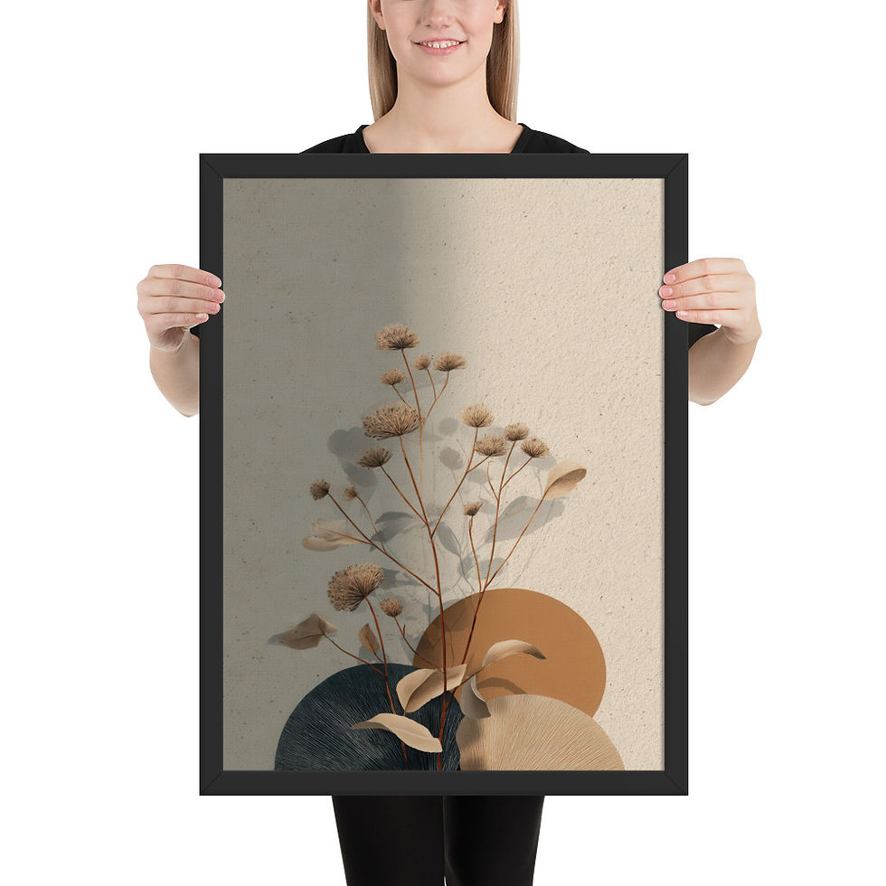 Thumbnail: Framed Botanical Boho Art – Nature Wall Decor