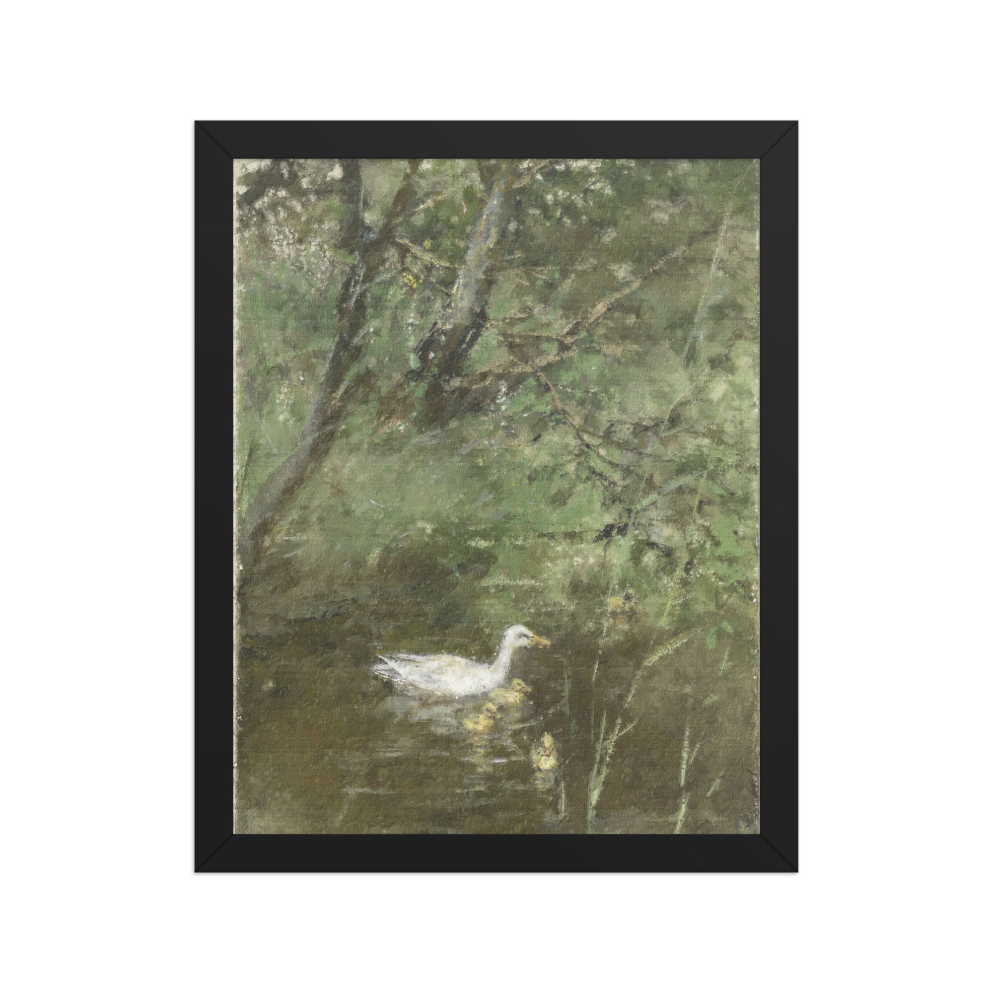 Duck Family Vintage Art Print