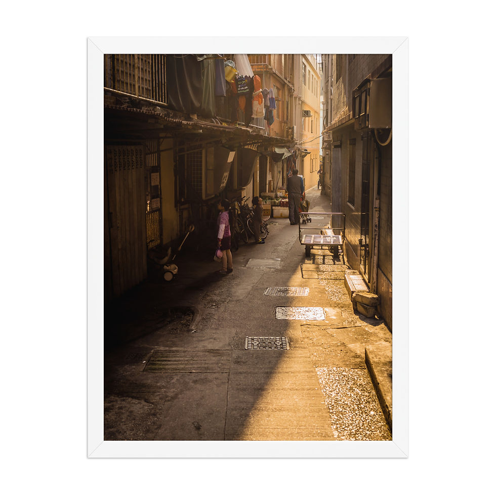 Thumbnail: Alley Sunset | Framed Landscape Photography Poster 