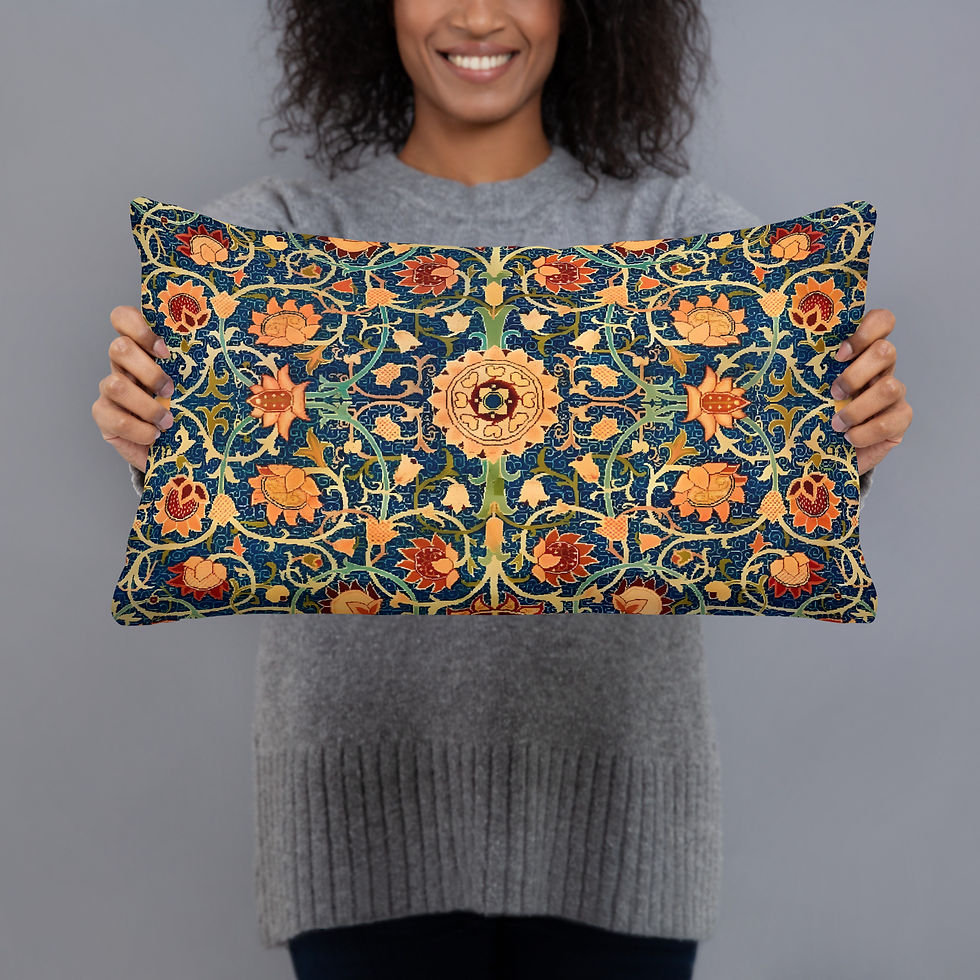 Thumbnail: William Morris Floral Cushion – Timeless Elegance