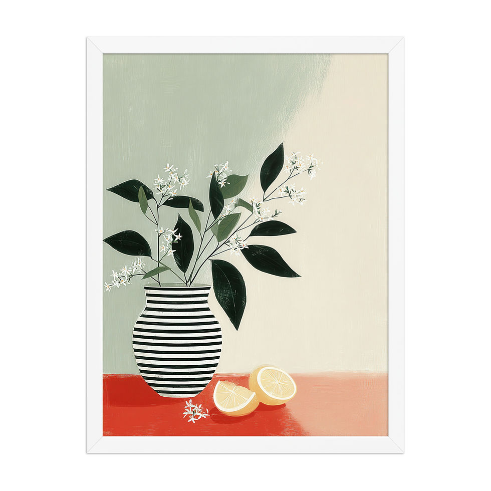 Thumbnail: Vibrant Gouache Wall Art for Living Room Accent