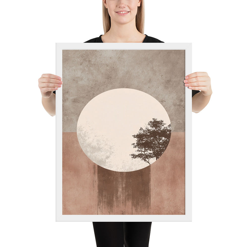 Thumbnail: Framed Dreamy Boho Art – Soft and Serene Decor