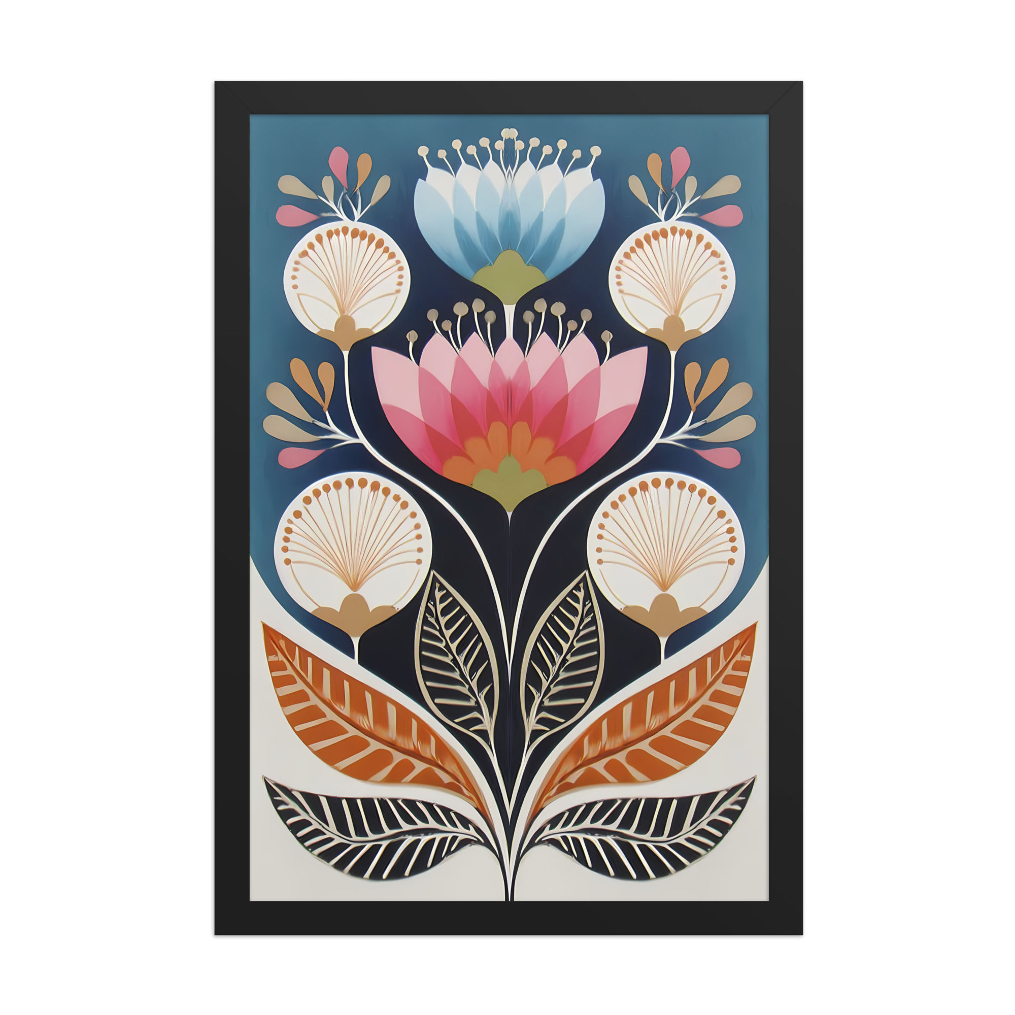 Scandinavian Style Nature Art - Botanical Folk Wall Decor