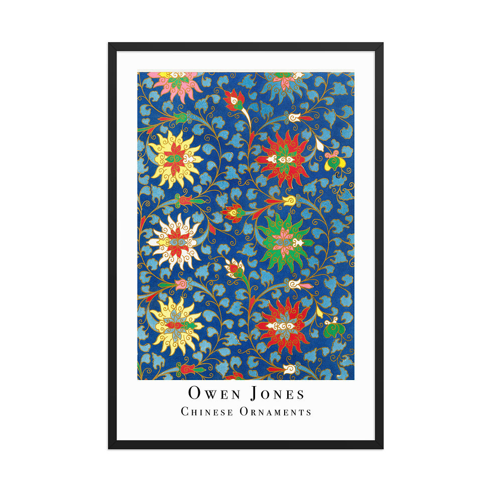 Thumbnail: Owen Jones Framed Wall Art: Chinese Ornaments VII for Elegant Home Decor