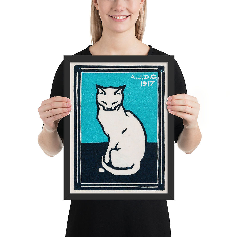 Thumbnail: Art Deco Cat Wall Art