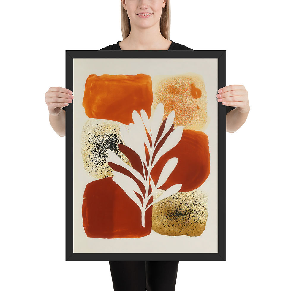 Thumbnail: Abstract Gouache Inspired Art Print 