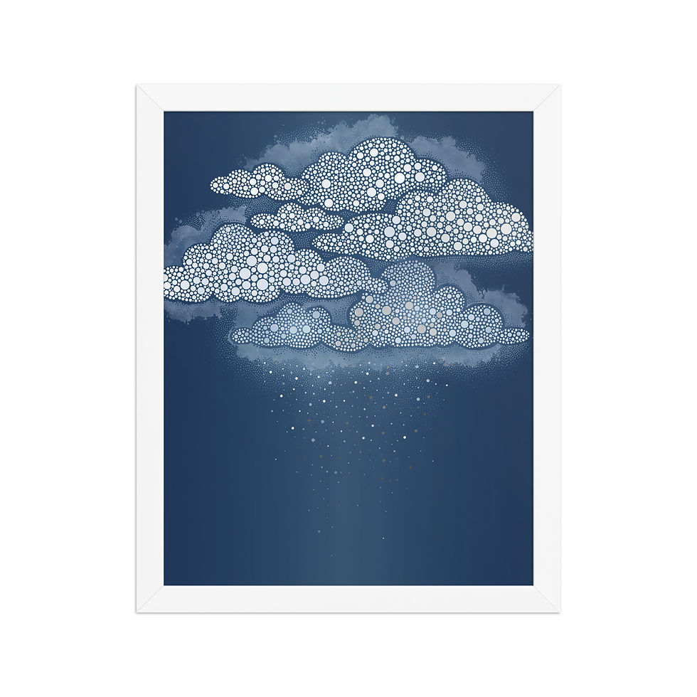 Thumbnail: Cloud Veil Framed Wall Art