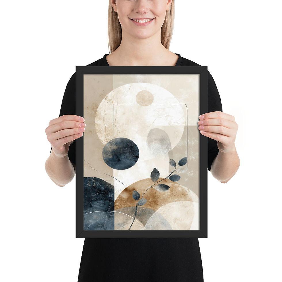 Thumbnail: Framed Botanical Boho Art – Nature Wall Decor