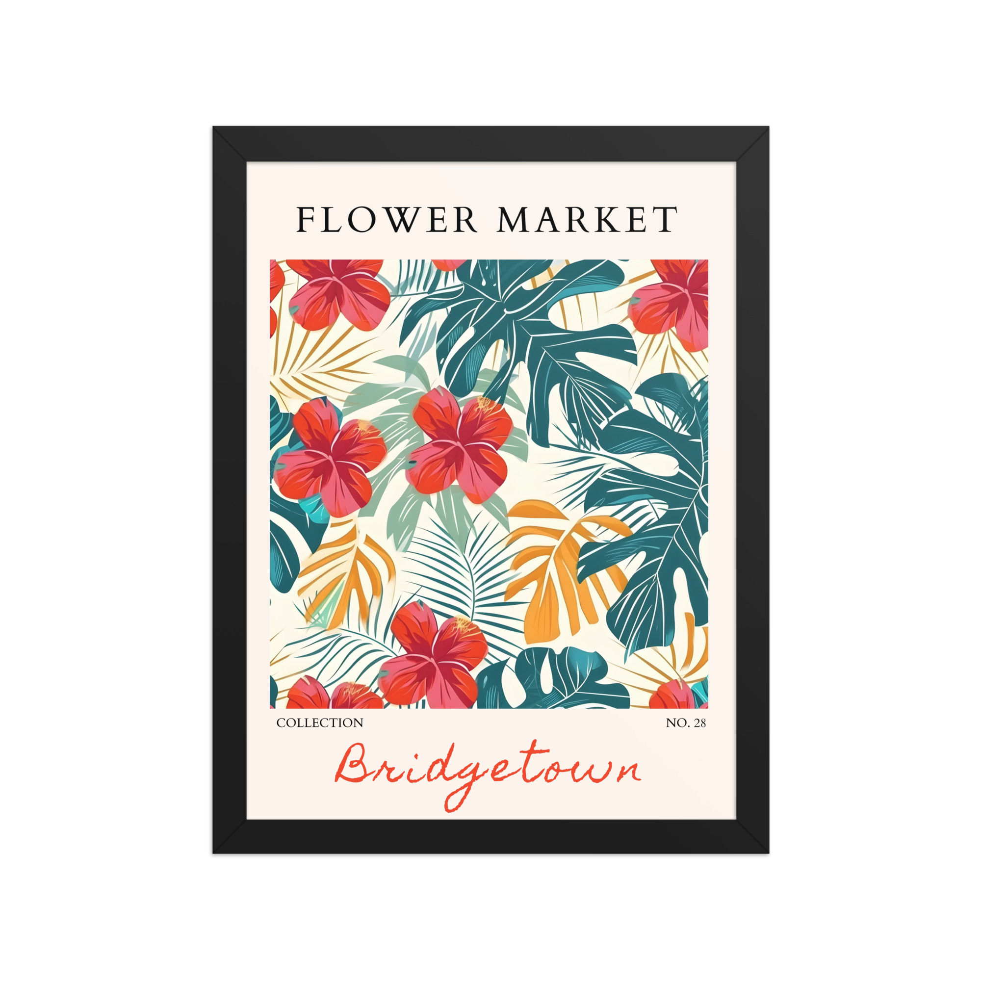 Bridgetown | Framed Botanical Wall Art: Nature Prints from Global Citiesr