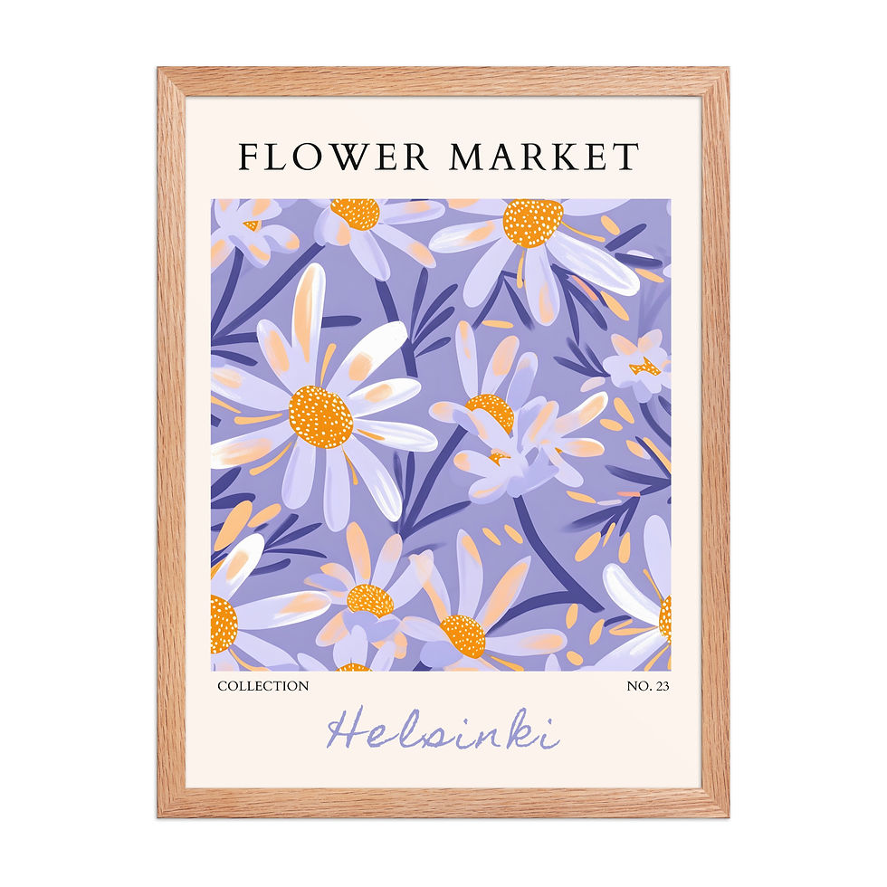 Thumbnail: Helsinki | Framed Botanical Wall Art: Nature Prints from Global Cities