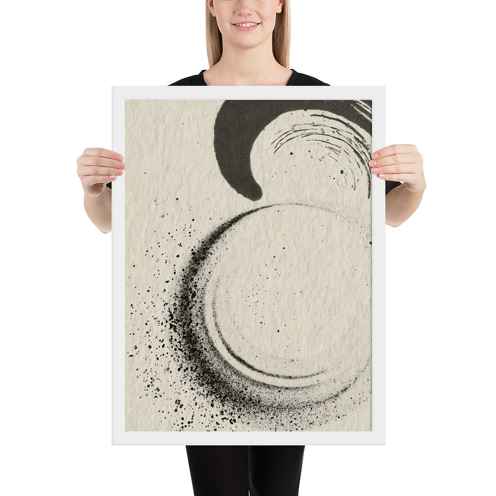 Thumbnail: Japandi Swirls Sumi-e Ink Inspired