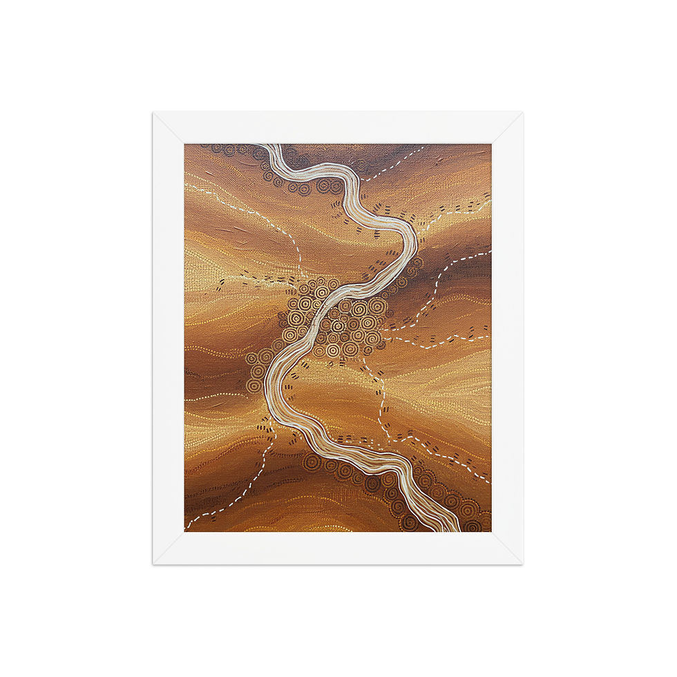Thumbnail: Folk Desert Abstract Print