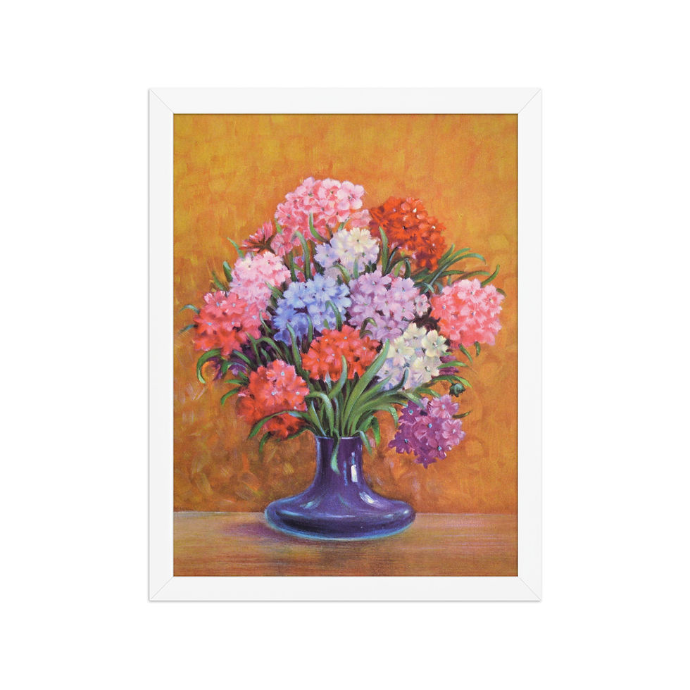 Thumbnail: Candytuft Vintage Floral Framed Wall Art