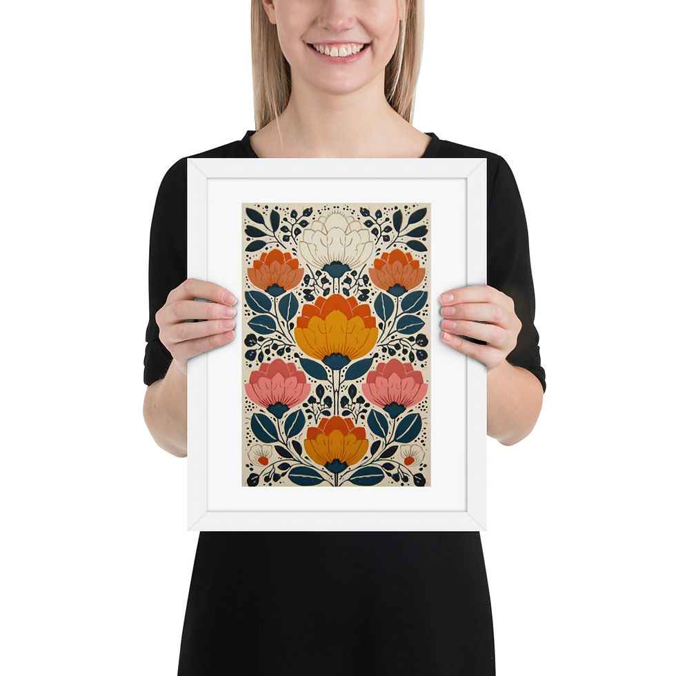 Thumbnail: Scandinavian Style Nature Art - Botanical Folk Wall Decor