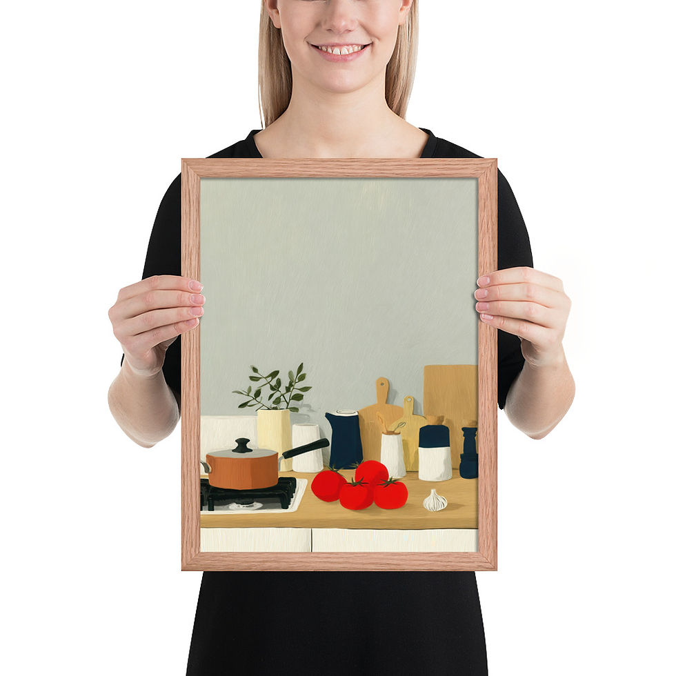 Thumbnail: Kitchen Gouache Inspired Art Print 