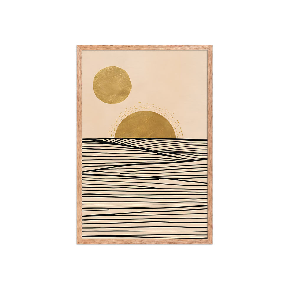 Thumbnail: Twin Suns | Modern Abstract Celestial Wall Decor