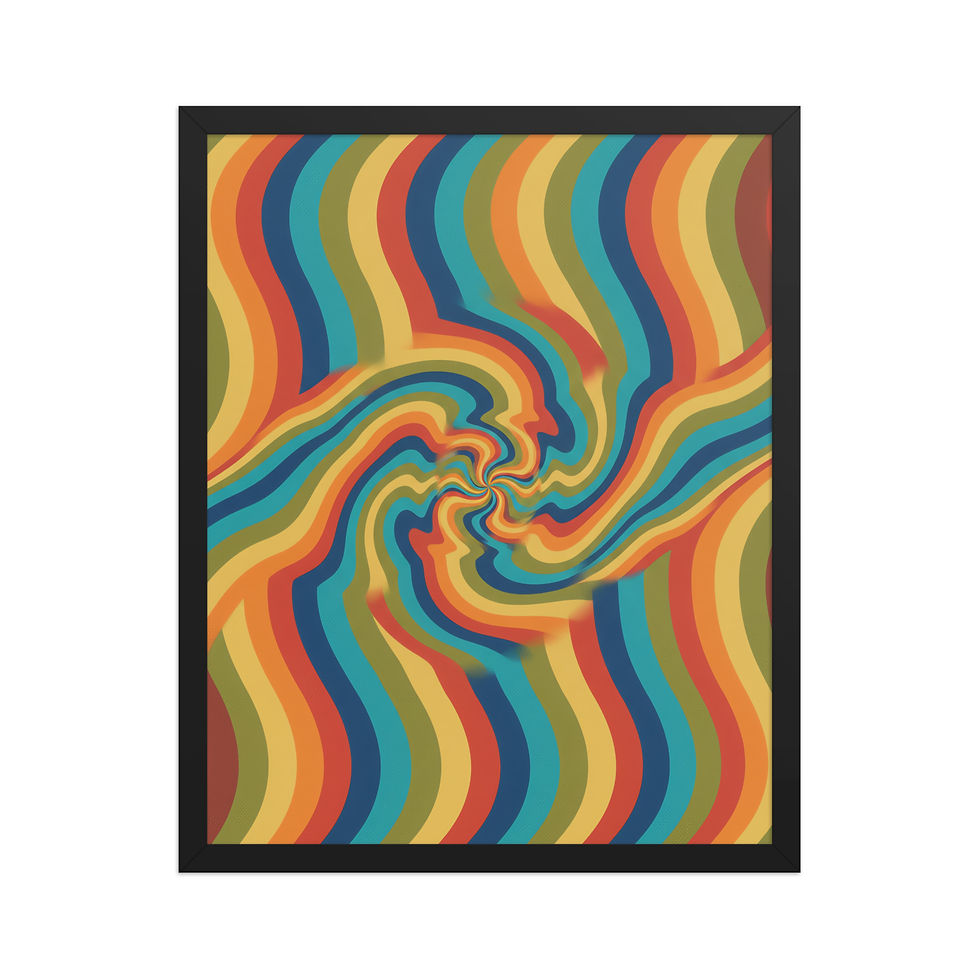 Thumbnail: Psychedelic 70s Style Retro Art Print