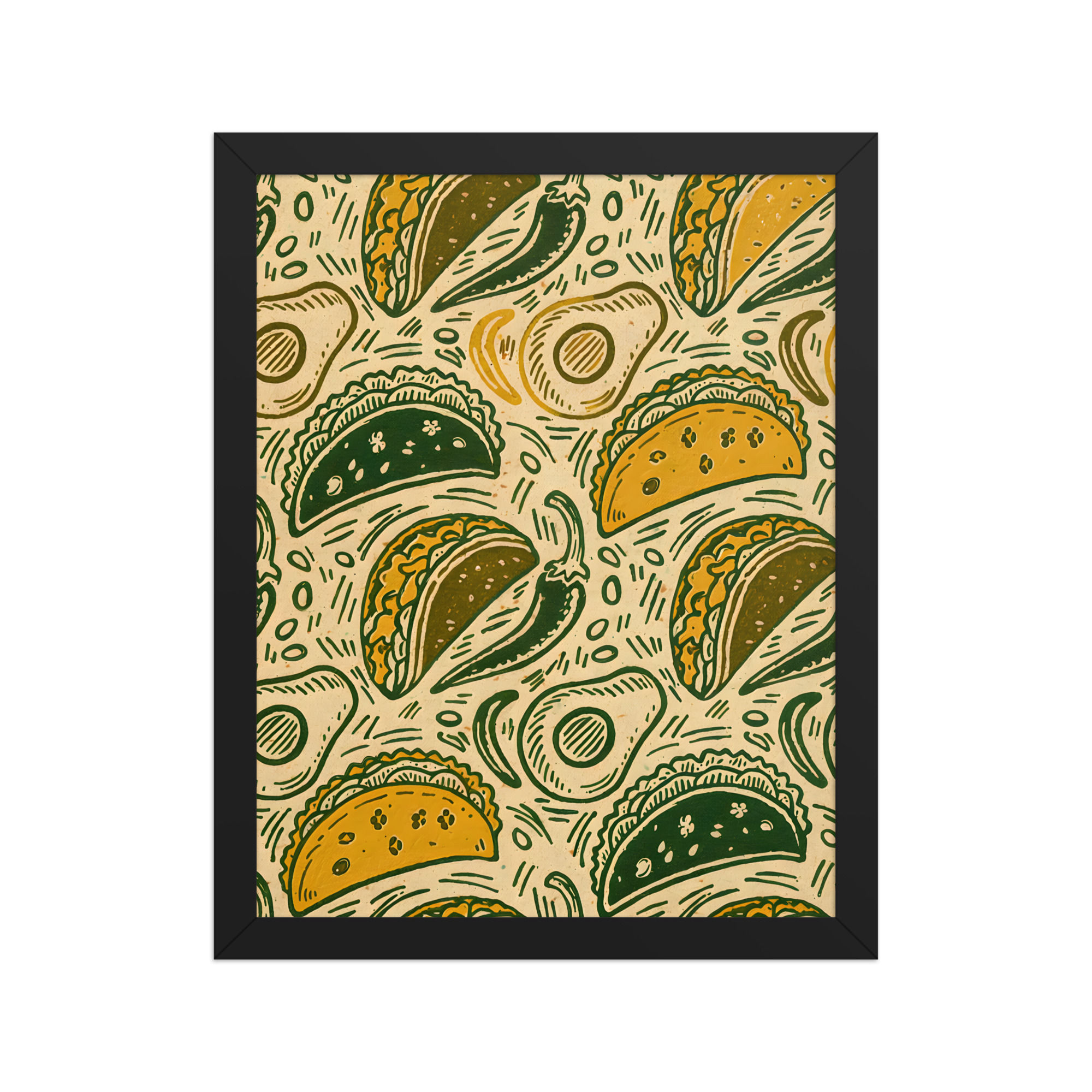 Taco Party Framed Restaurant Art Print