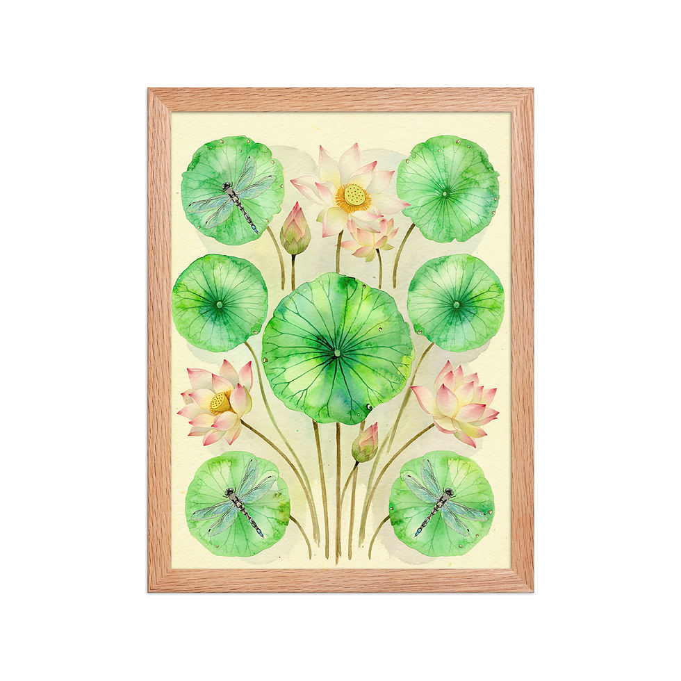 Thumbnail: Lilly Pads from Above Framed Wall Art