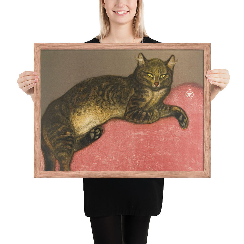 Thumbnail: Cat on a Cushion Theopile-Alexandre Steinlen