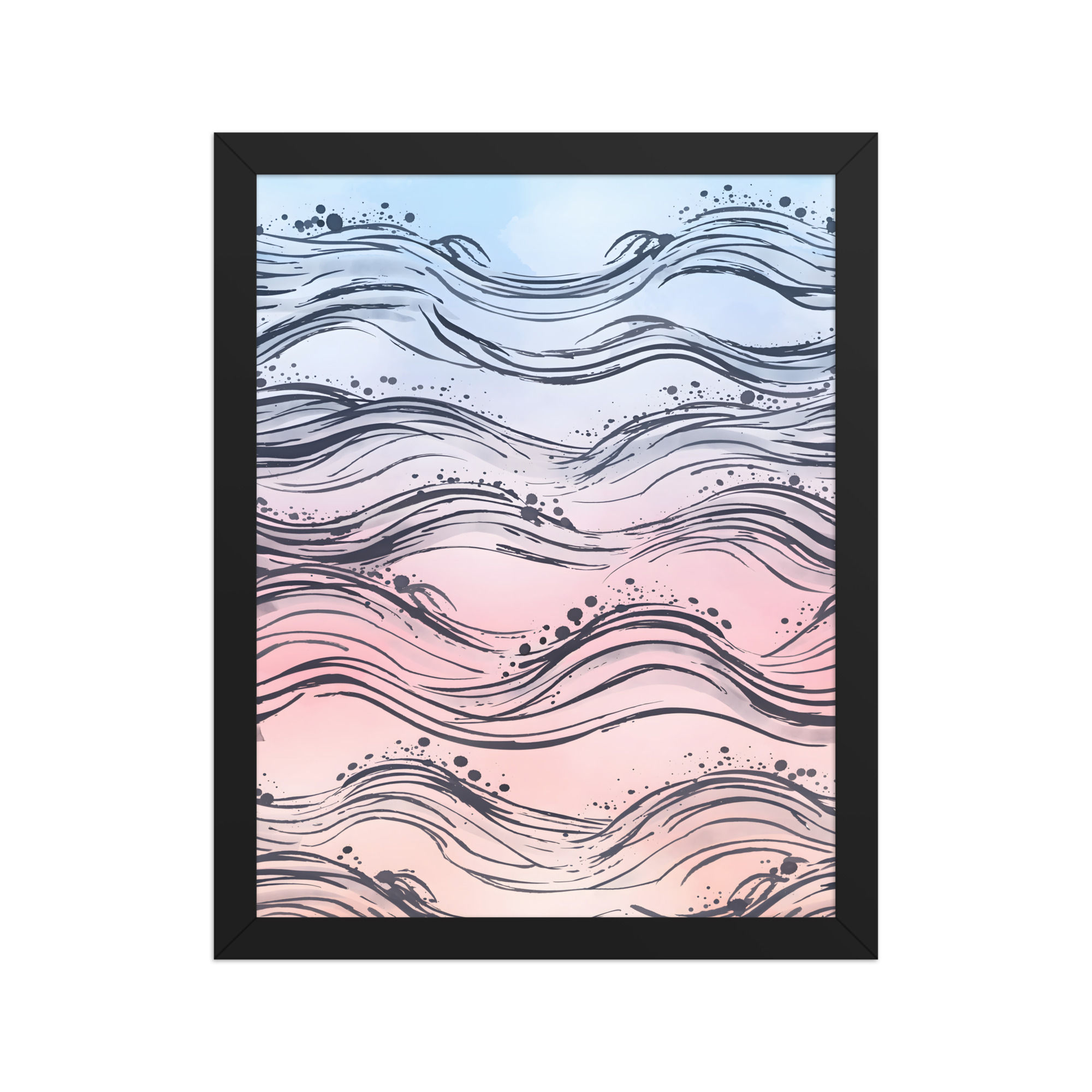 Summer Waves Framed Coastal Print