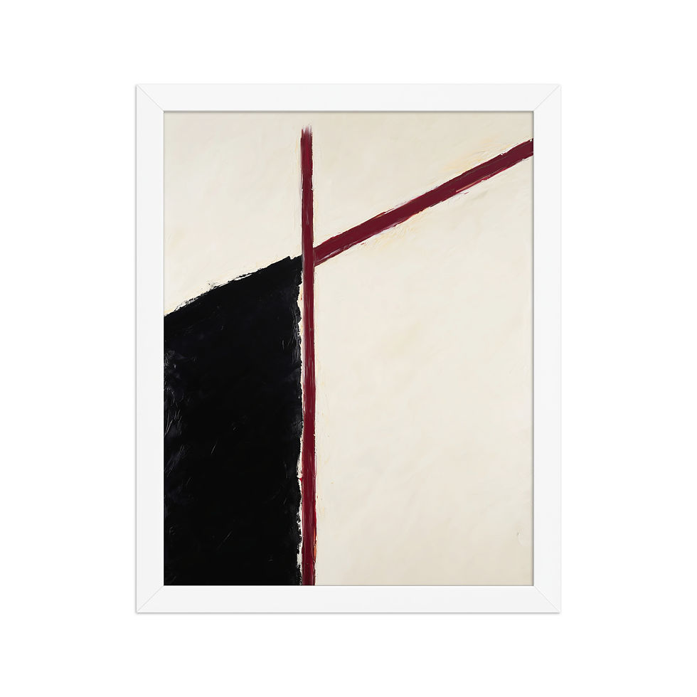 Thumbnail: Minimalist Geometric Line Art Print | Modern Architectural Wall Decor
