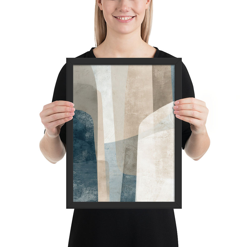 Thumbnail: Framed Dreamy Boho Art – Soft and Serene Decor