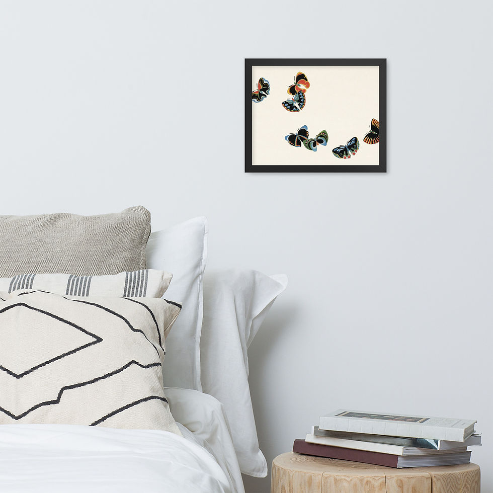 Thumbnail:  One Thousand Butterflies Kamisaka Sekka Cho senshu Framed Wall Art