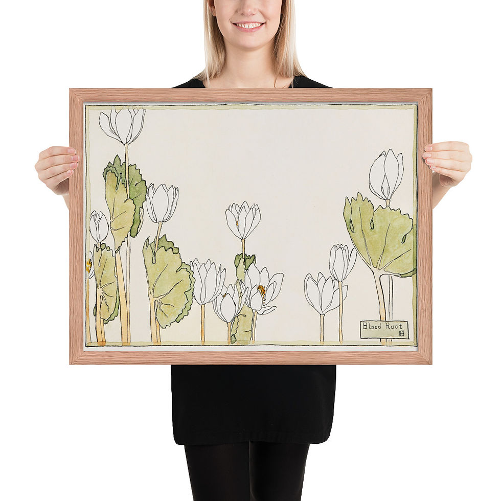 Thumbnail: Blooming Grace: Watercolor by Hannah Borger Overbeck