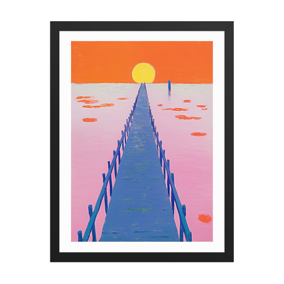 Thumbnail: Vibrant Abstract Framed Art for Social Spaces