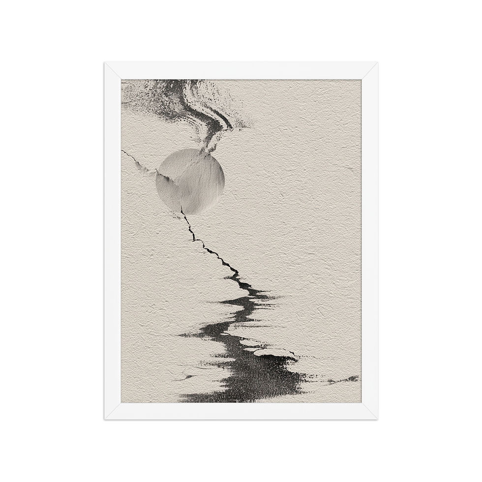 Thumbnail: Japandi Sumei-e Japanese Ink Inspired Print