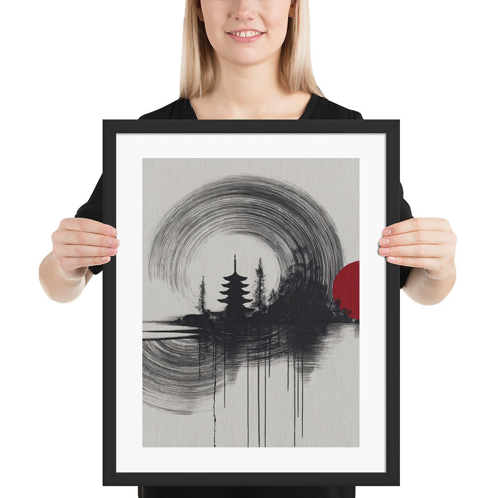 Thumbnail: Japandi Landscape Sumi-e Inspired
