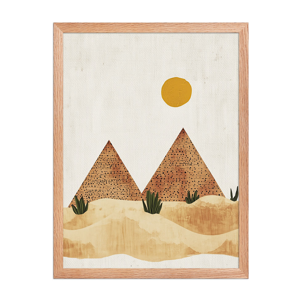 Thumbnail: The Great Pyramids | Children's Bedroom | Nursery Wall Art