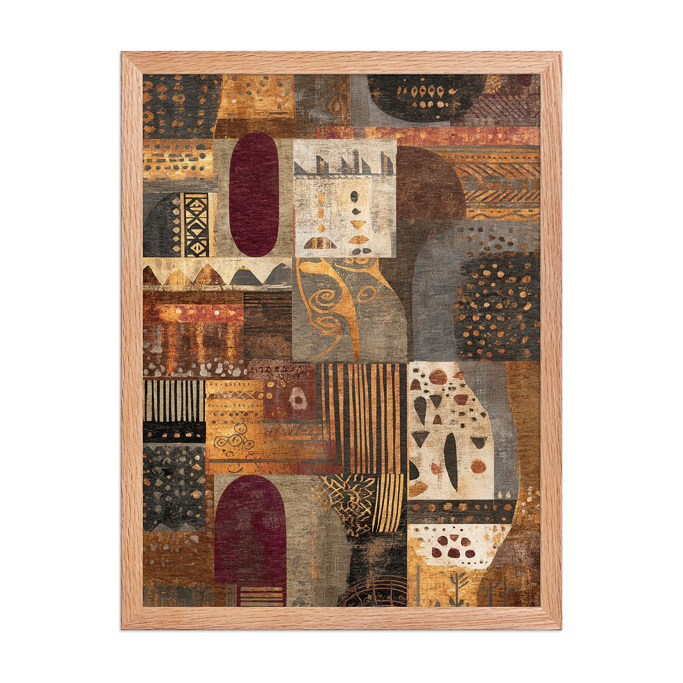 Thumbnail: Framed Earthy Boho Wall Art – Nature Lover's Decor
