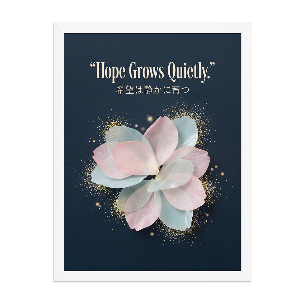 Thumbnail: Hope Grows Quietly Typographic Mega Print