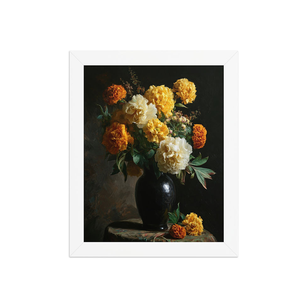 Thumbnail: Elegant vase of flowers | oil painting style | Vintage aesthetic viii