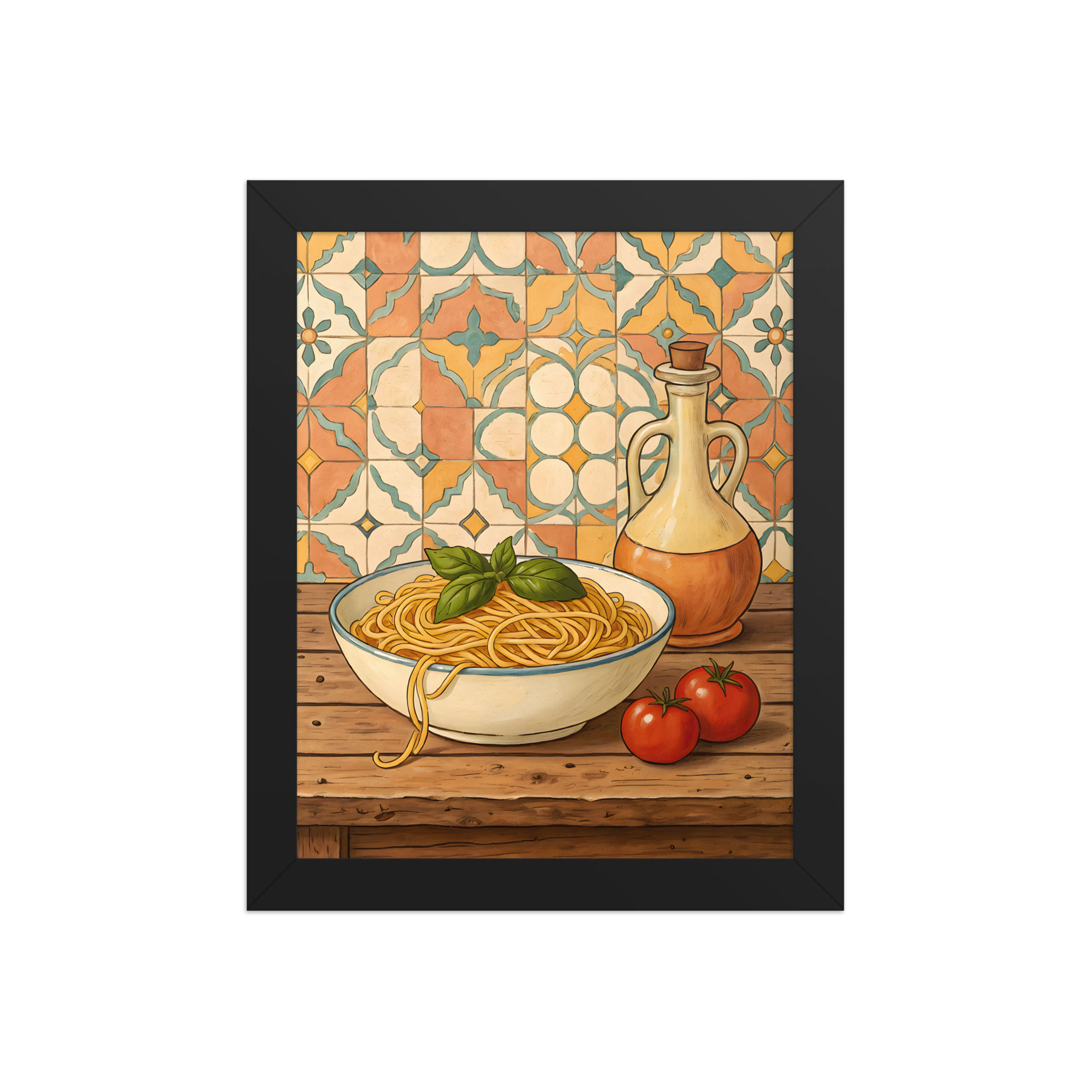 Spaghetti Dinner Framed Food Wall Art