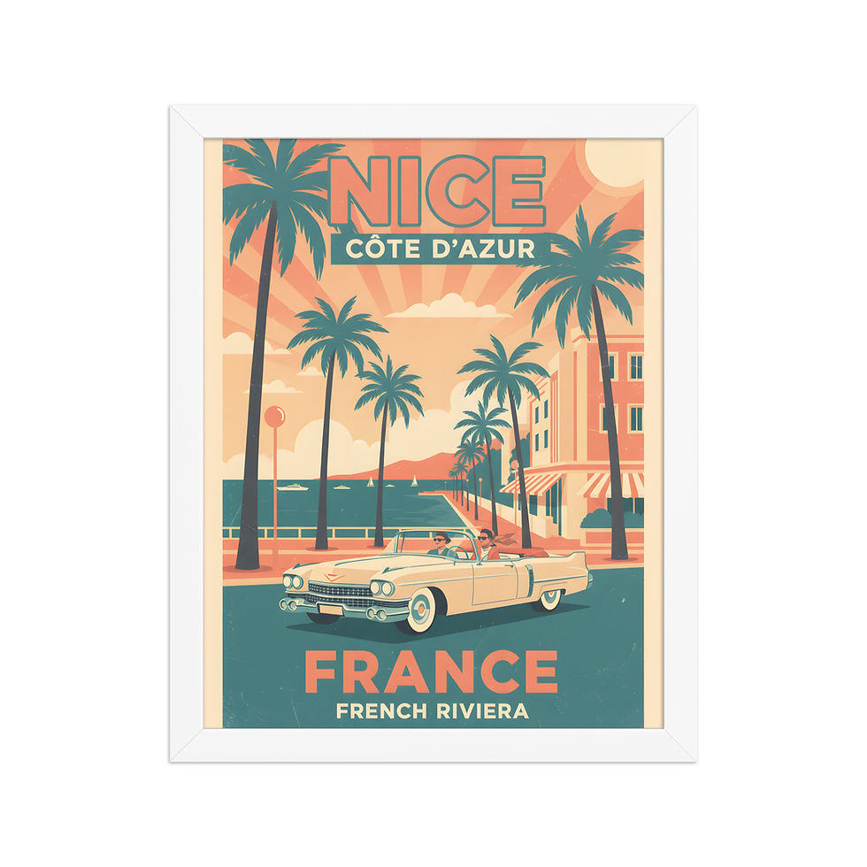 Thumbnail: French Riviera Vintage Travel Poster