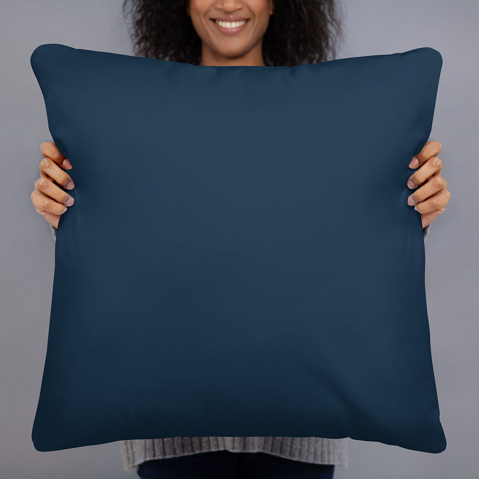 Thumbnail: Blue Geometric Pattern Cushion For Living Room