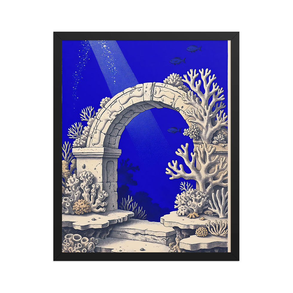 Thumbnail: Underwater Arch Coastal Art Print