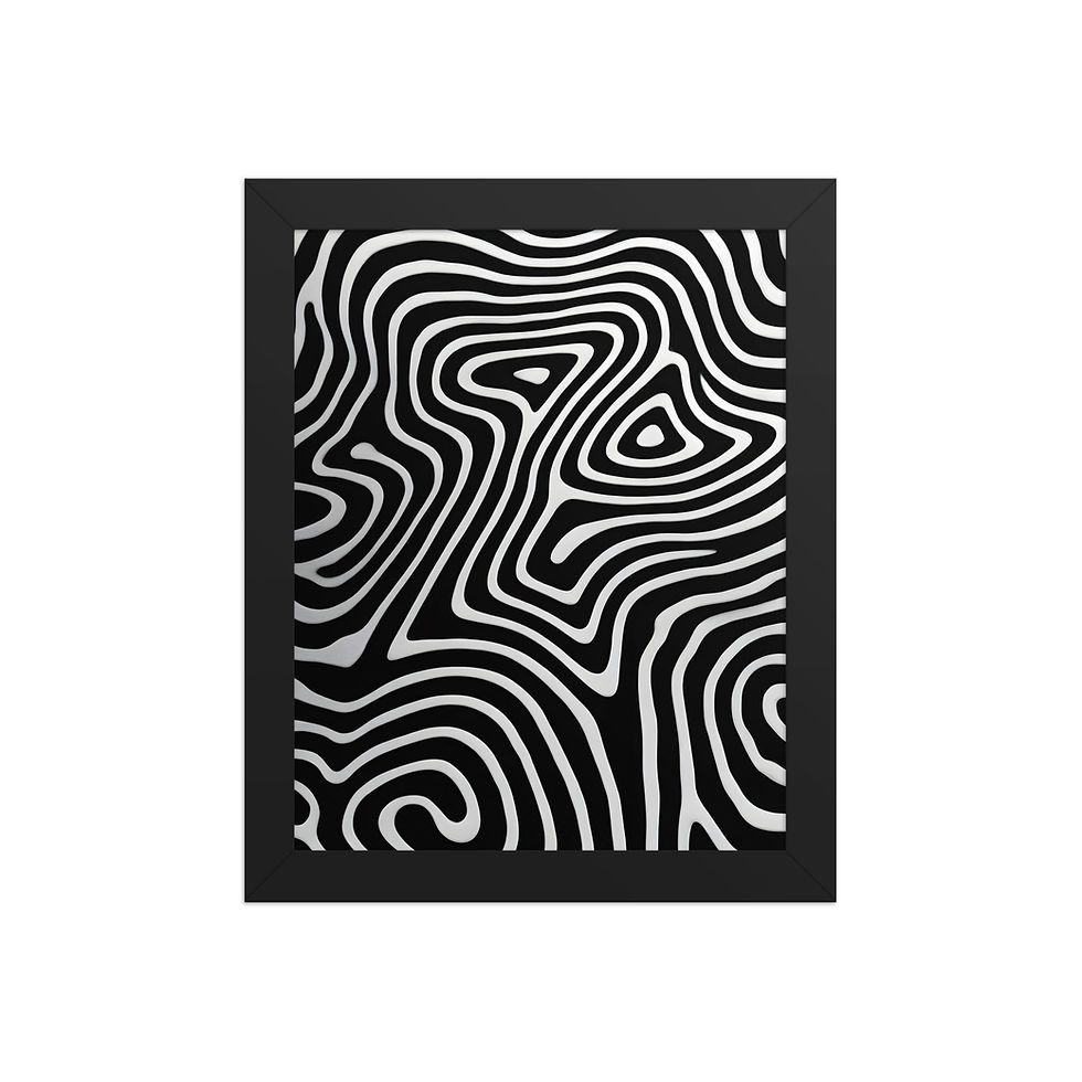 Thumbnail: Abstract Topography Neutral Art Print