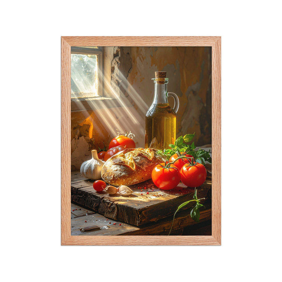 Thumbnail: Watercolor Style French Kitchen Wall Art