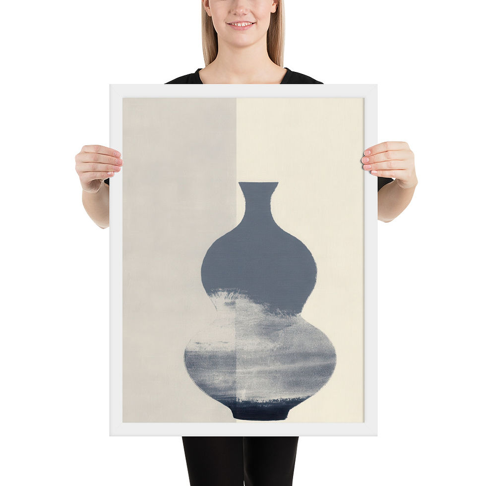 Thumbnail: Japandi Vase Sumi-e Ink Inspired