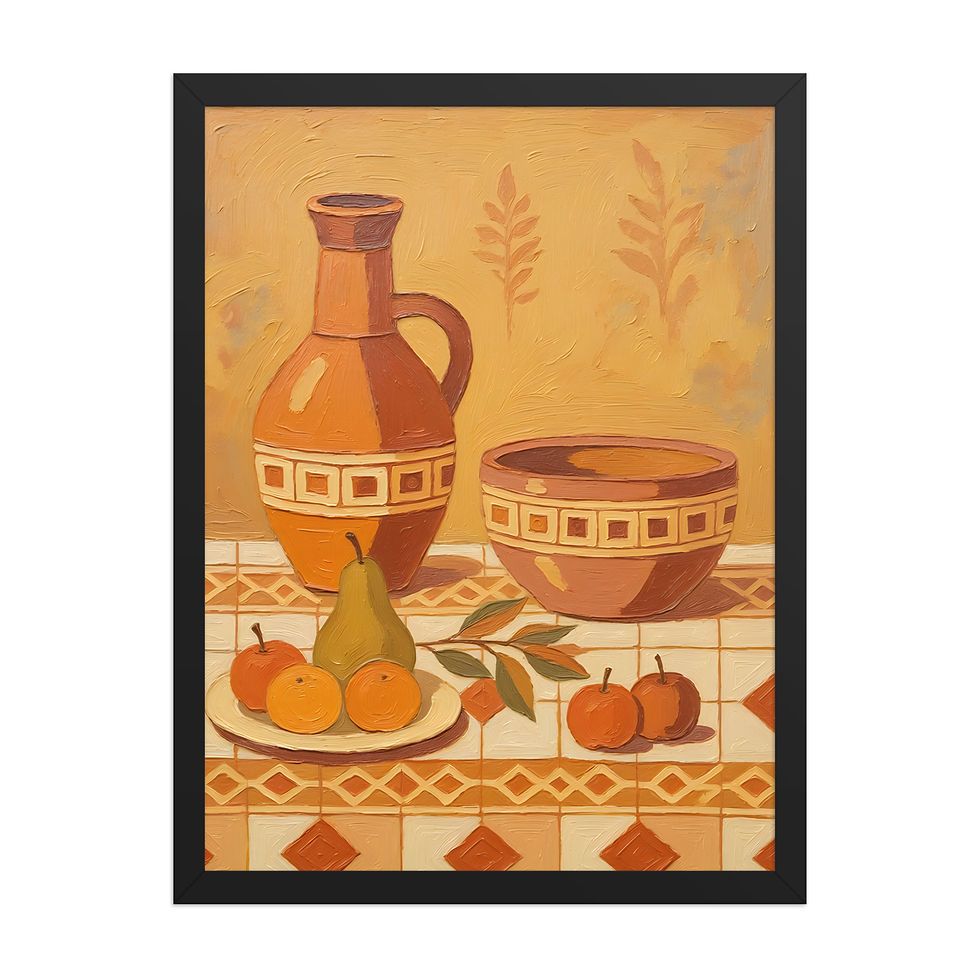 Thumbnail: Contemporary Folk Table Art Print