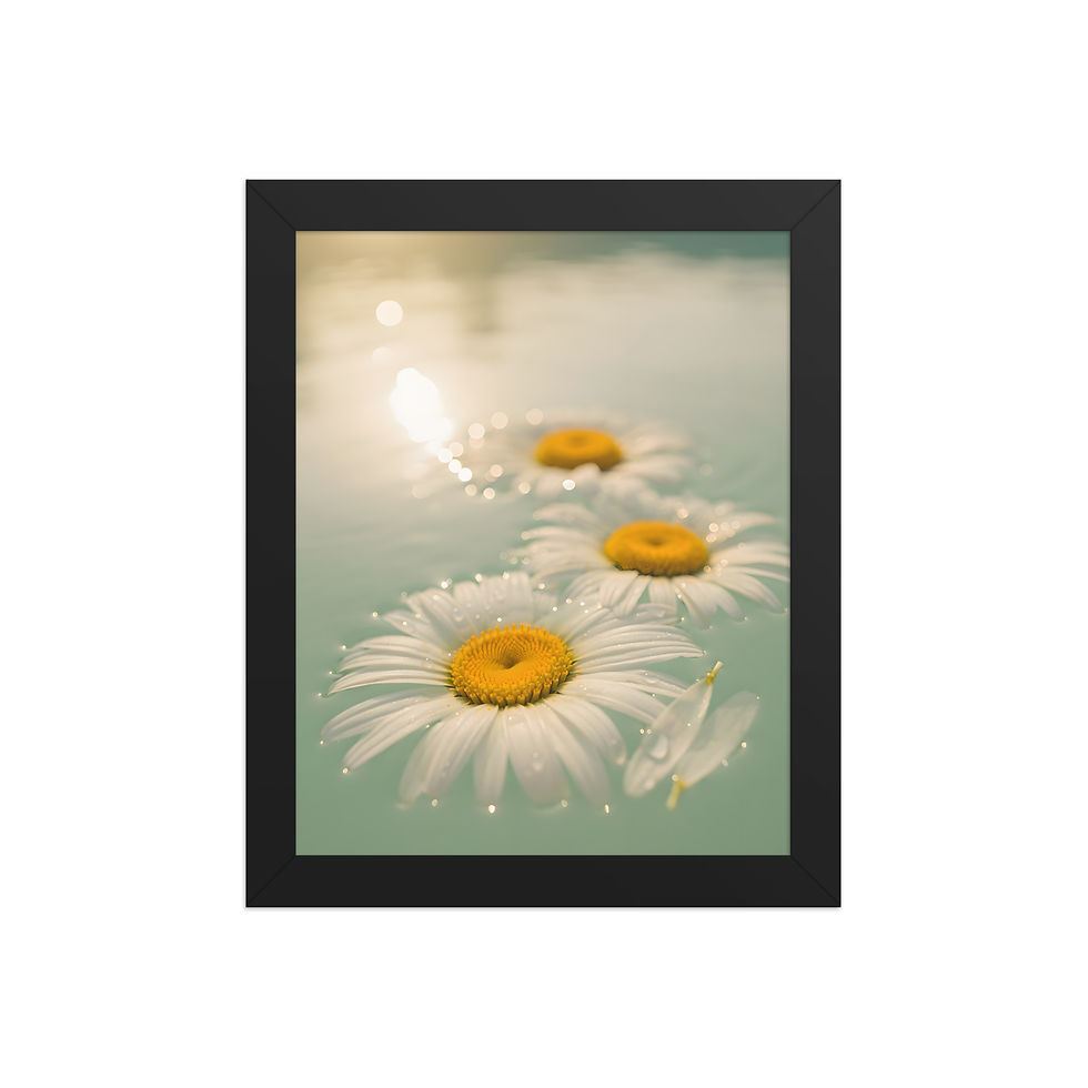 Thumbnail: Daisies on the Sea Framed Wall Art